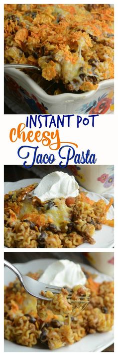 Instant Pot Cheesy Taco Pasta