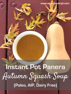 Instant Pot Panera Copycat Autumn Squash Soup (Paleo, AIP, Dairy Free