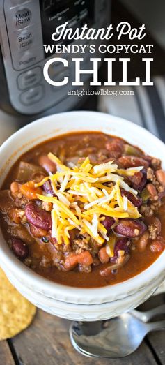 Instant Pot Wendy's Copycat Chili