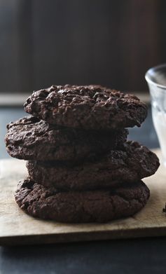 Intense chocolate cookies