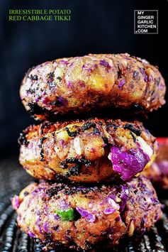 Irresistible Potato Red Cabbage Tikki - [Signature-Recipe]