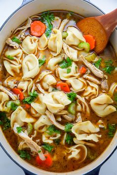 Italian Chicken Tortellini Soup