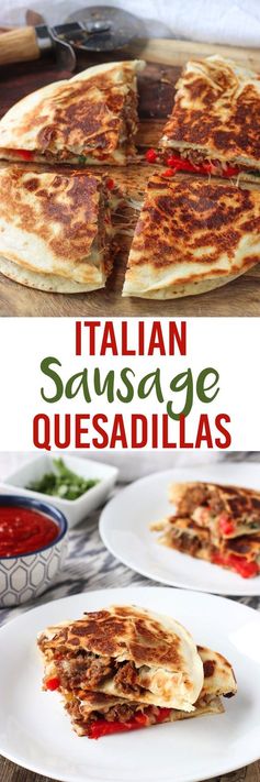 Italian Sausage Quesadillas