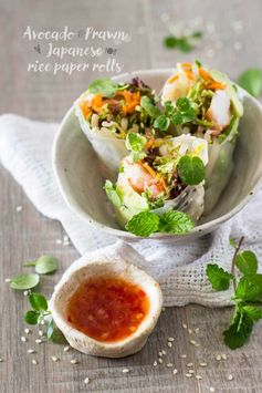 Japanese rice paper rolls