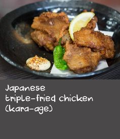 Japanese triple-fried chicken (kara-age