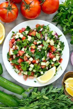 Jerusalem Salad (aka Middle Eastern Salad