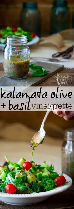 Kalamata olive and basil vinaigrette