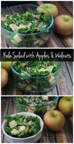 Kale Salad with Apples and Walnuts