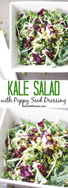 Kale Salad with Poppy Seed Dressing