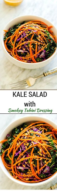 Kale Salad with Smokey Tahini Dressing