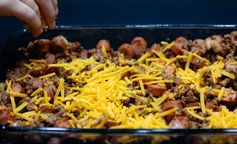 Keto Chili Cheese Dog Casserole