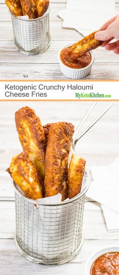 Ketogenic Crunchy Haloumi Cheese Fries