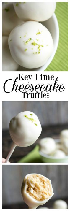 Key Lime Cheesecake Truffles