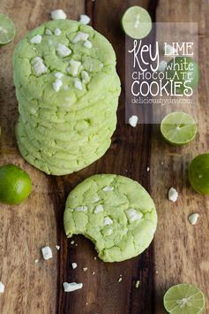 Key lime white chocolate cookies