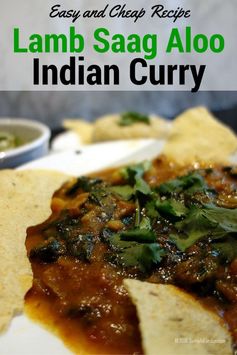 Lamb Saag Aloo Recipe (Spinach and Potato Curry