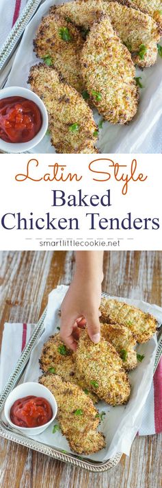 Latin Style Crispy Baked Chicken Tenders