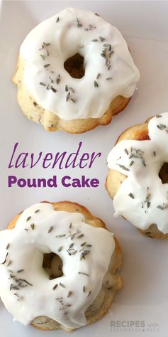 Lavender Pound Cake with Lemon Glaze