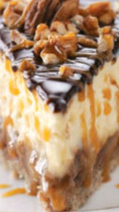 Layered Turtle Cheesecake