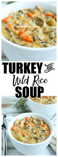 Leftover Turkey and Wild Rice Soup