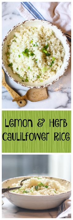 Lemon And Herb Cauliflower Rice