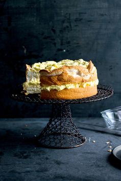 Lemon Angel Food Cake With Preserved Lemon Curd