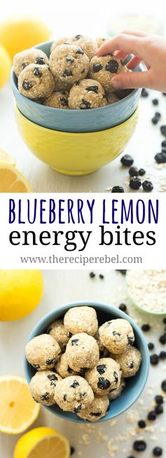 Lemon Blueberry Energy Bites