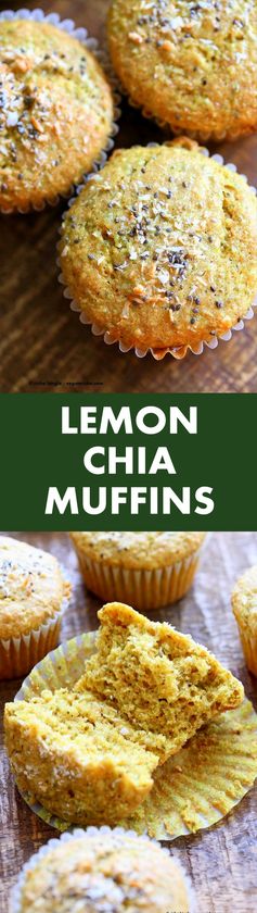 Lemon Coconut Chia Muffins