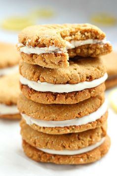 Lemon Coconut Cream Sandwich Cookies (Paleo