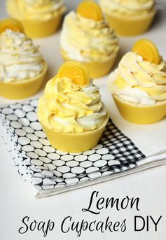 Lemon Cold Process Soap Cupcakes DIY