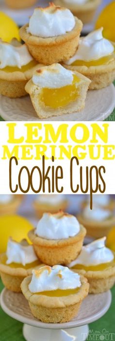 Lemon Meringue Cookie Cups