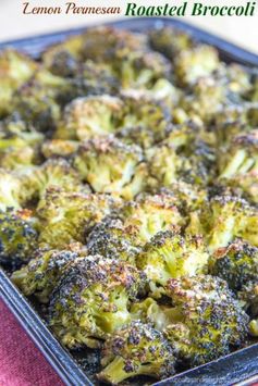 Lemon Parmesan Roasted Broccoli