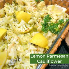 Lemon Parmesan Roasted Cauliflower- Throwback Thursday