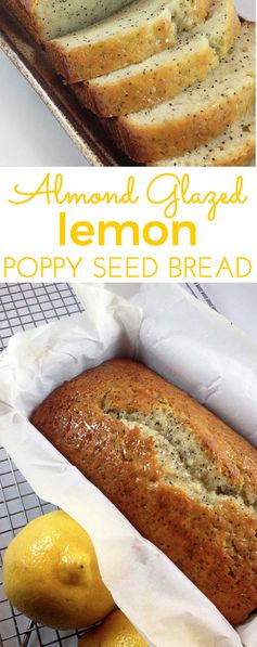 Lemon Poppy Seed Bread w/Almond Glaze