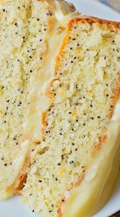 Lemon Poppy Seed Layer Cake