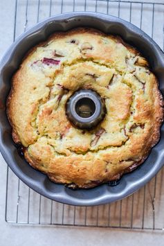 Lemon Rhubarb Bundt Cake