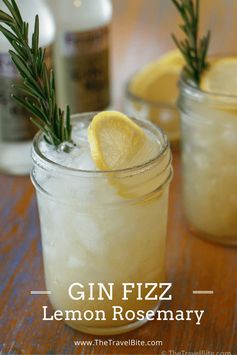 Lemon Rosemary Gin Fizz