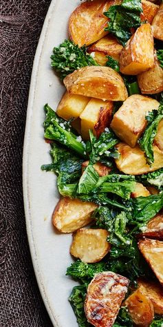 Lemony Roasted Potatoes and Broccoli Rabe