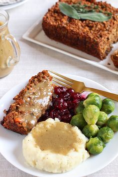 Lentil Loaf with Classic Brown Onion Gravy