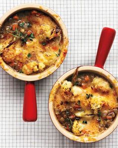 Lentil Soup with Cauliflower and Cheese
