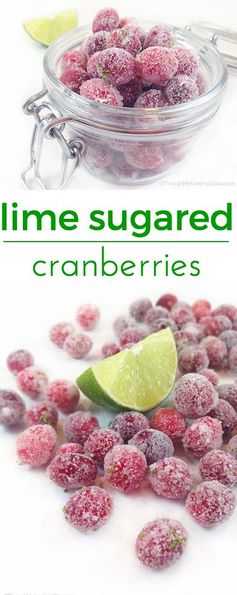 Lime Sugared Cranberries