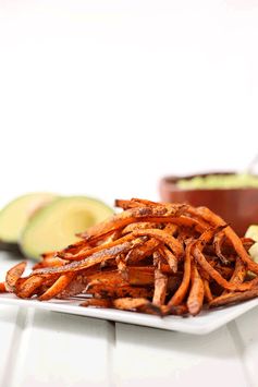 Loaded Guacamole Sweet Potato Fries