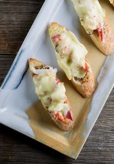 Lobster and Brie Grilled Cheese Sandwiches