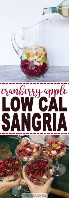 Low-Cal Cranberry Apple Sangria