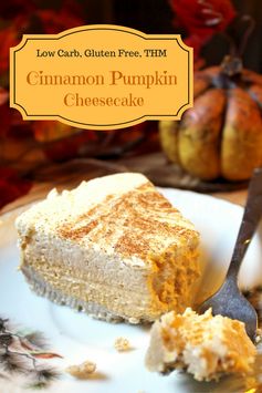 Low Carb Cinnamon Pumpkin Cheesecake
