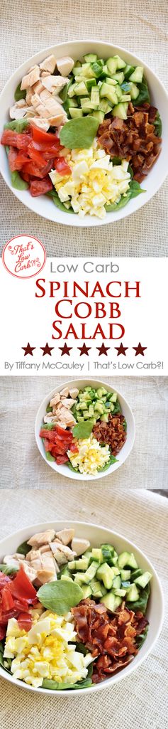 Low Carb Spinach Cobb Salad