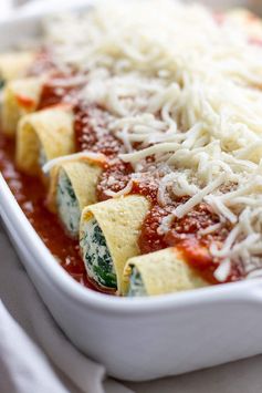 Low Carb Spinach Manicotti