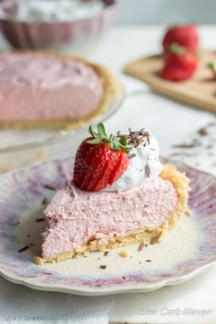 Low Carb Strawberry Cream Pie