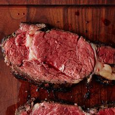 Lynne Curry's Prime Rib with Mustard and Herb Butter
