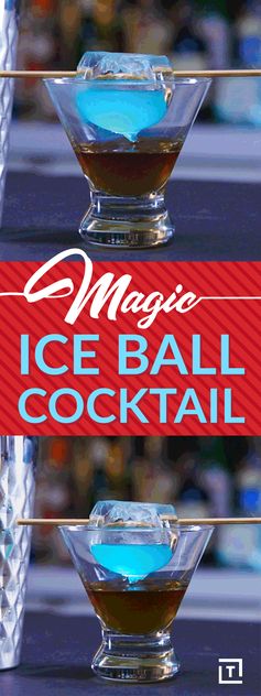 Magic Ice Ball Cocktail