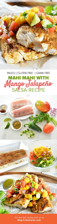 Mahi Mahi with Mango Jalapeño Salsa Recipe Recipe by Jennafer Ashley